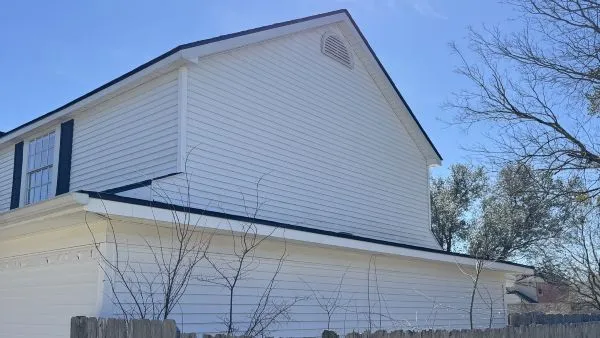 Full side of house after washing by Stonevale Exterior Co. showing clean siding