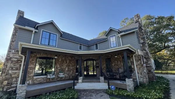 Home windows after professional window cleaning by Stonevale Exterior Co. showing streak-free clean glass